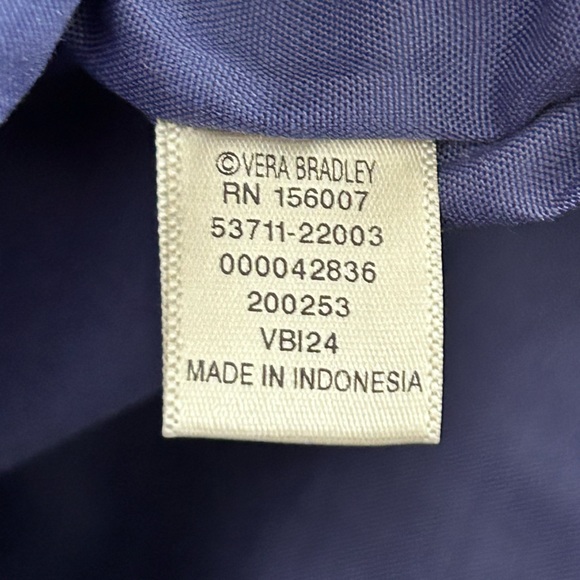 Vera Bradley Large North South Coffee Garden Floral Tote Zip Close Laptop Sleeve - Picture 15 of 16